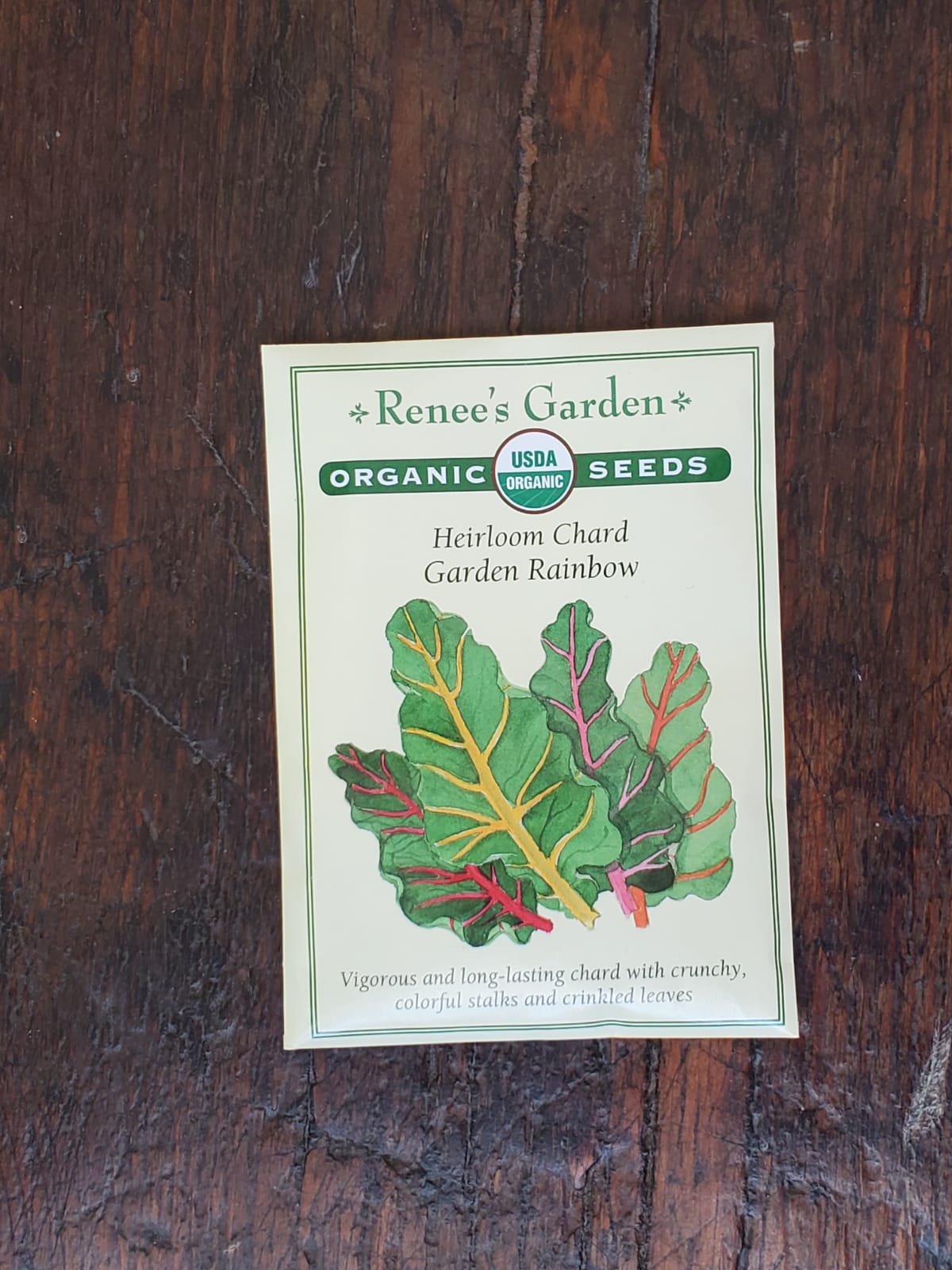 Chard Garden Rainbow Organic Seed