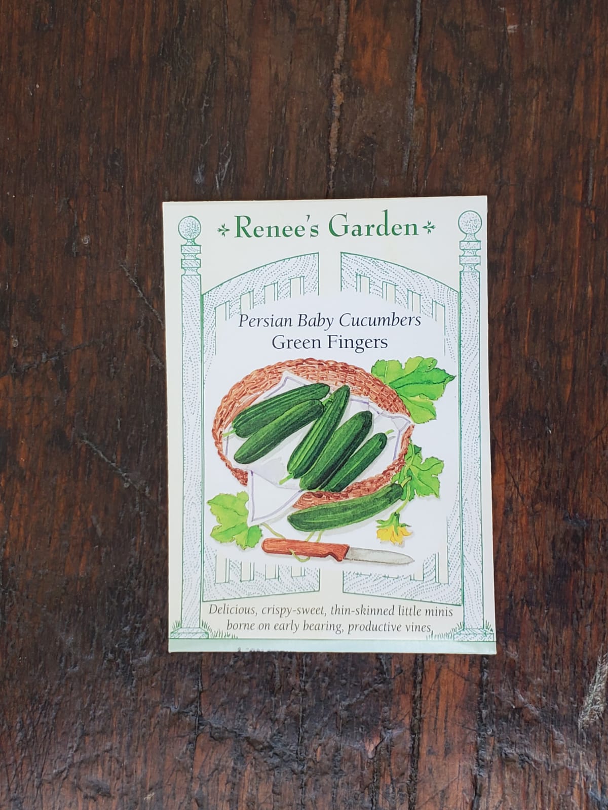 Cucumber Baby Persian Green Fingers Seed