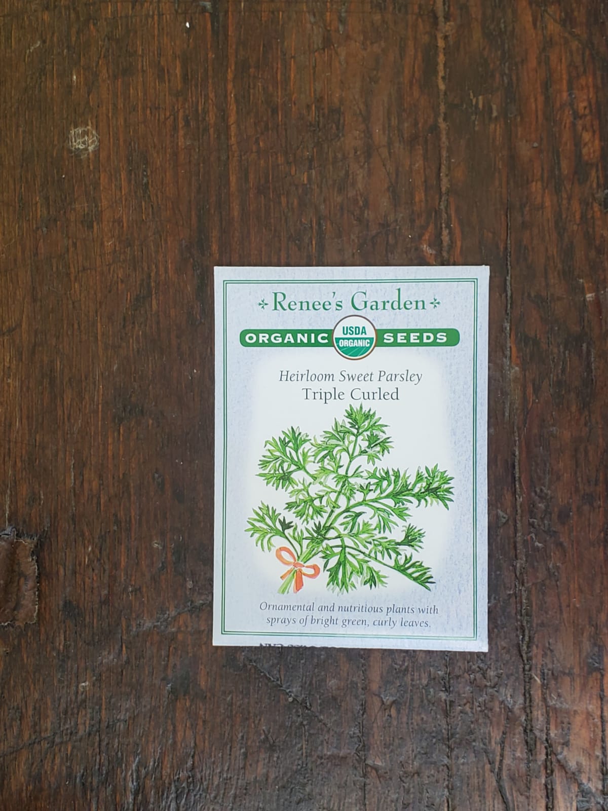 Parsley Triple Curled Organic Seed
