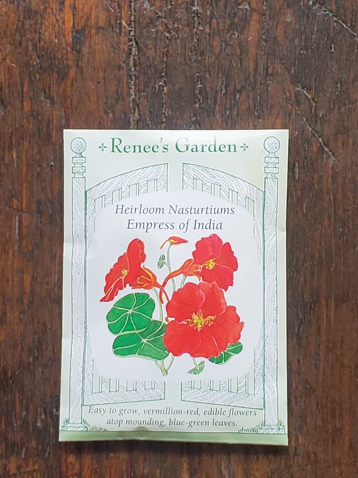 Nasturtiums Empress of India Seed