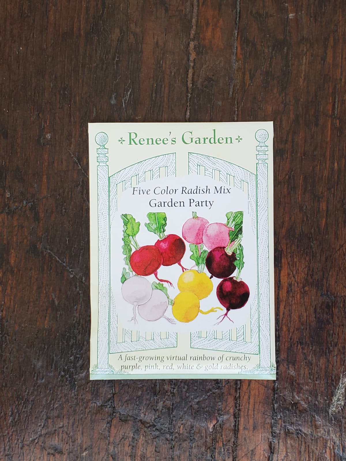 Radish Five Colour Garden Party Seed