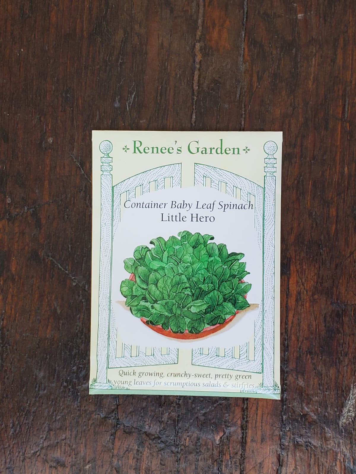Spinach Container Baby Leaf Little Hero Seed