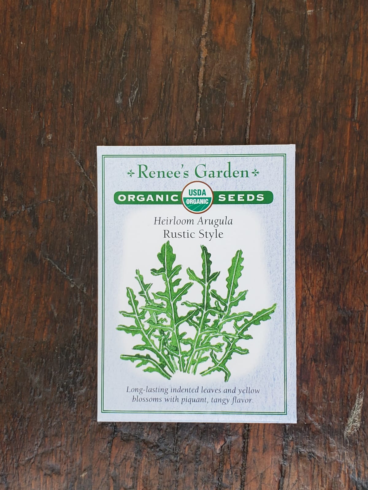 Arugula Rustic Style Organic Seed - Georgina Garden Centre