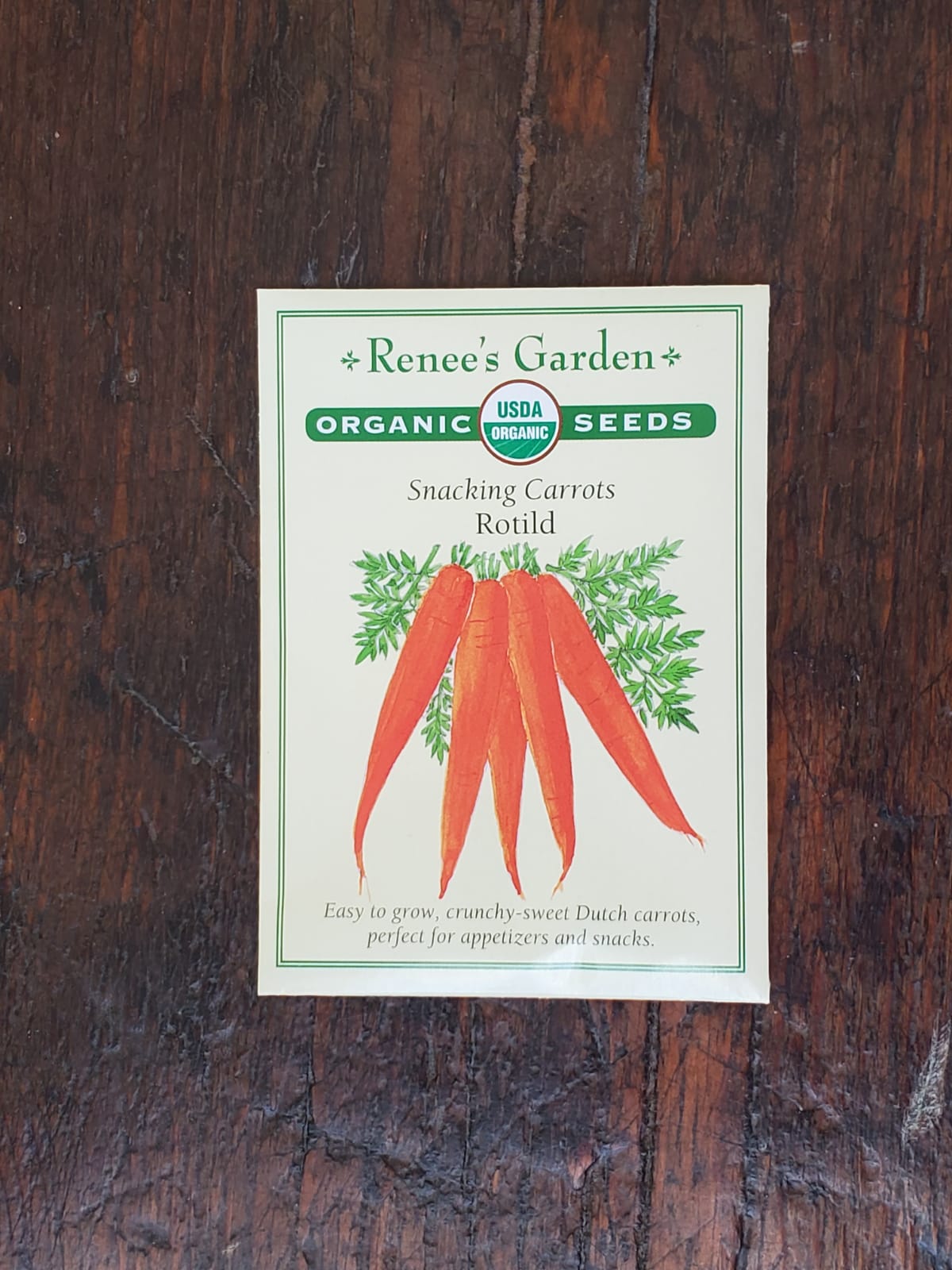 Carrot Snacking Rotild Organic Seed