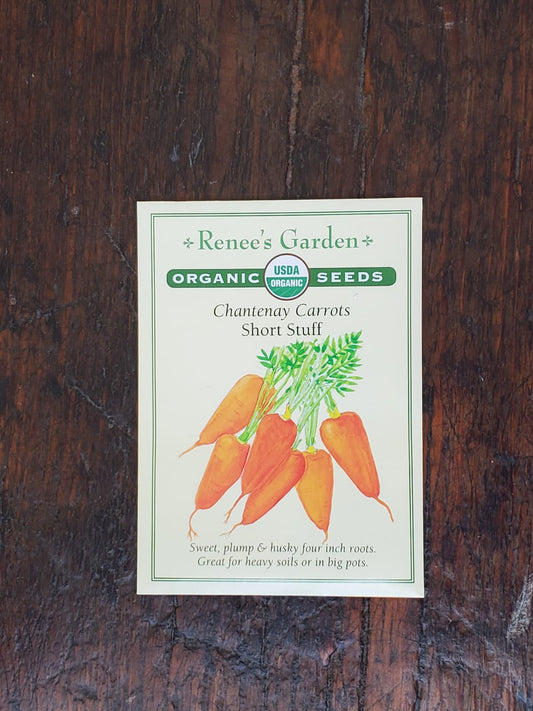 Carrot Chantenay Short Stuff Organic Seed