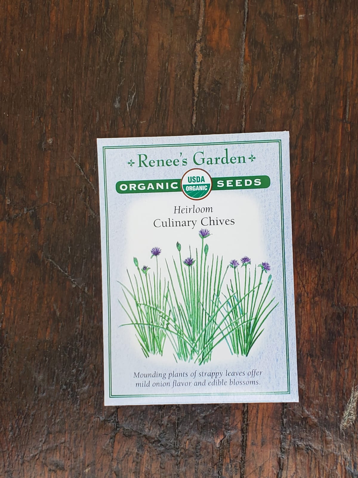 Chives Culinary Organic Seed