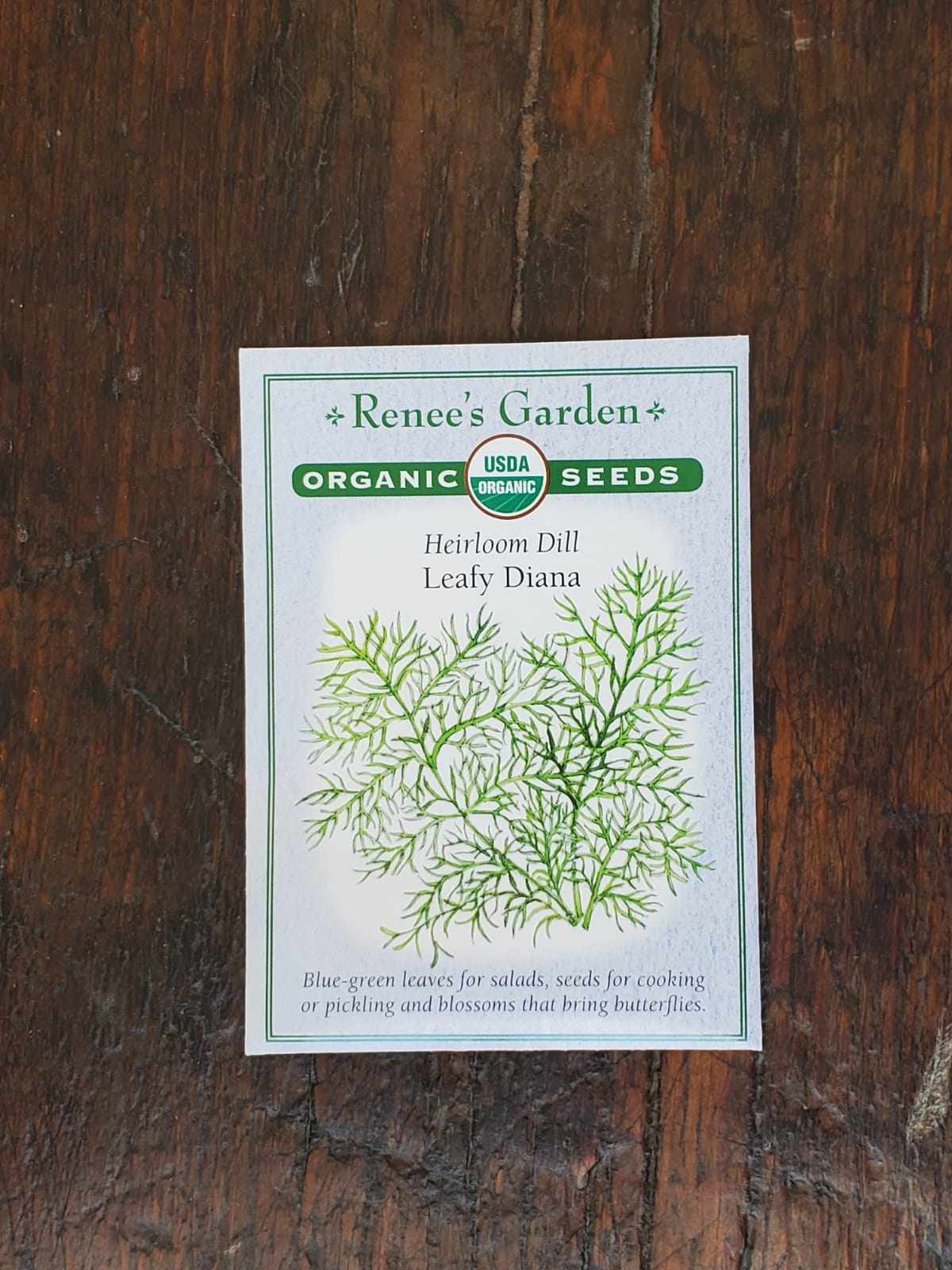 Dill Leafy Diana Organic Seed