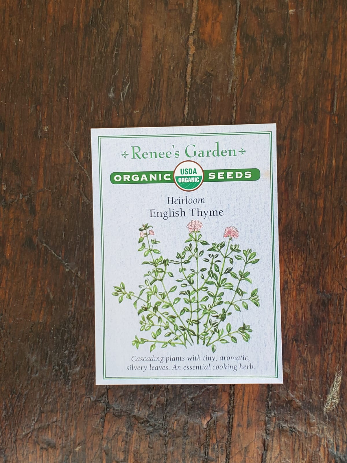Thyme English Organic Seed