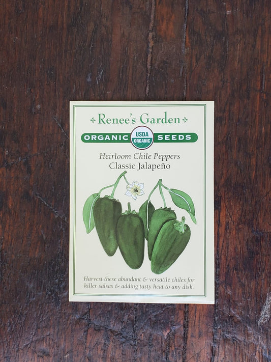 Pepper Classic Jalepeno Organic Seed - Georgina Garden Centre