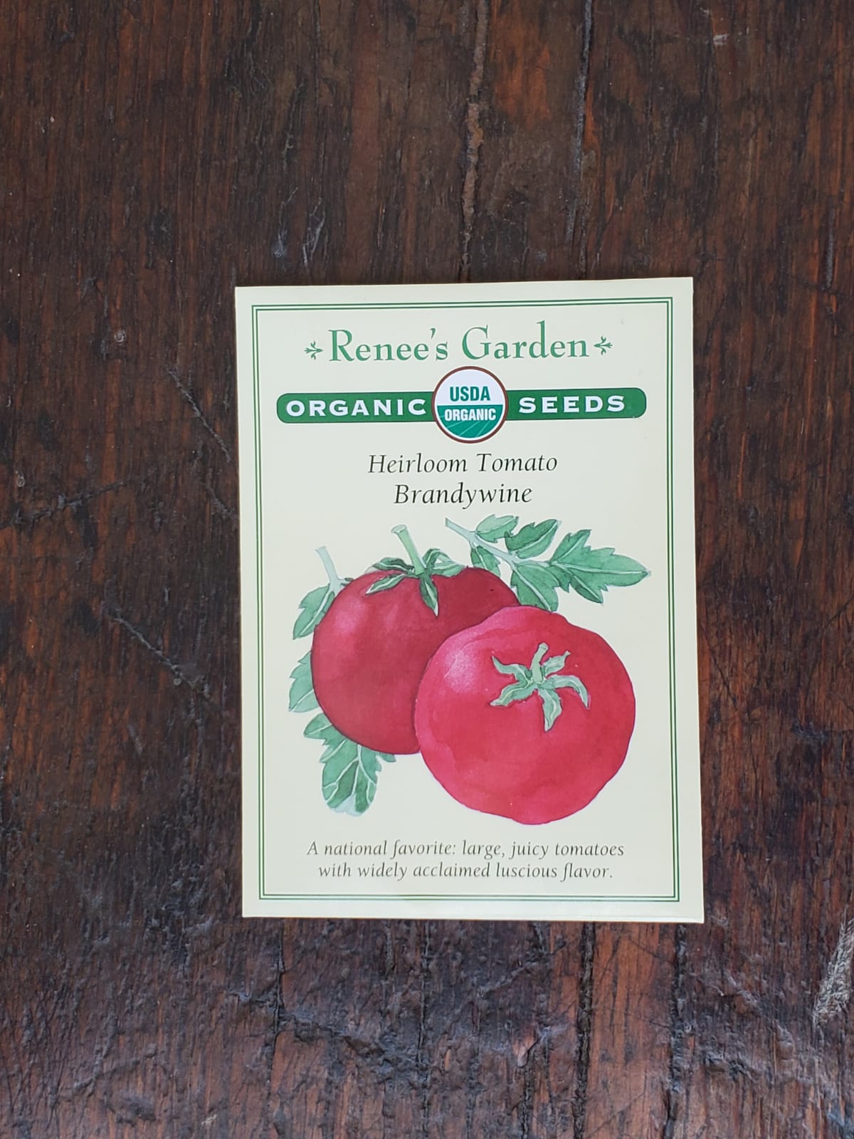 Tomato Red Brandywine Organic Seed