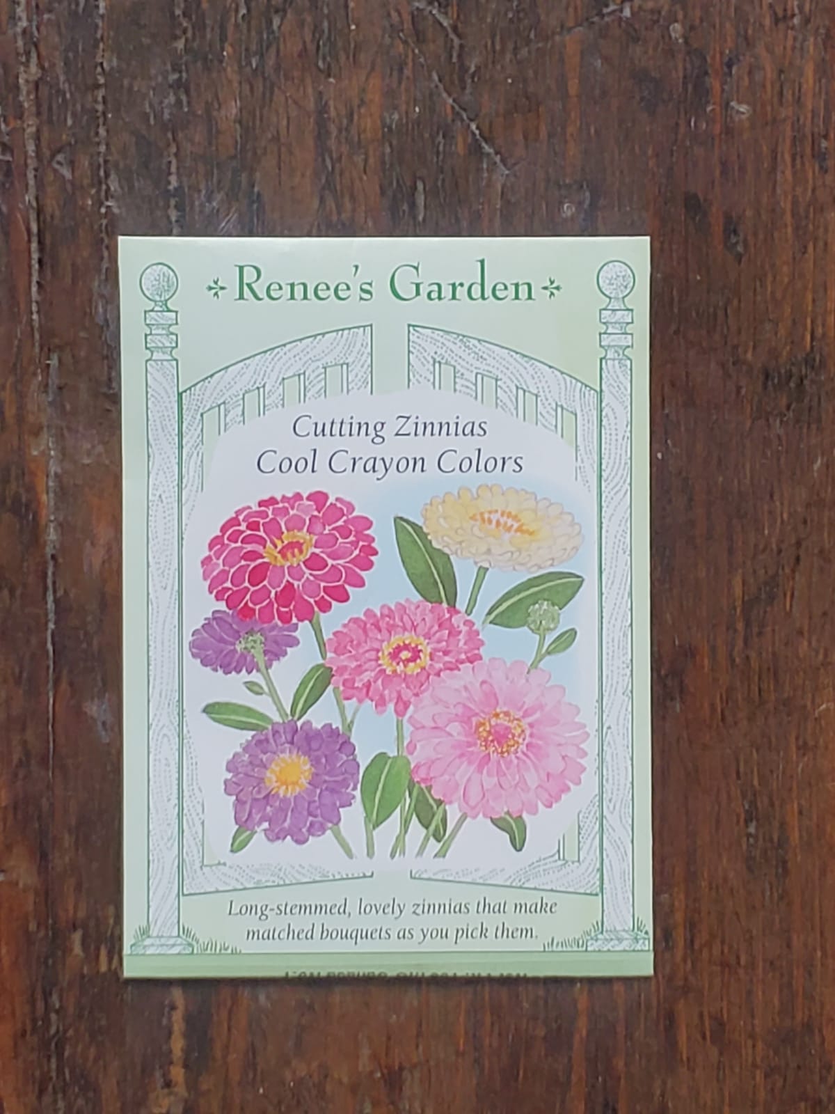 Zinnia Cool Crayon Colours Cutting Seed - Georgina Garden Centre